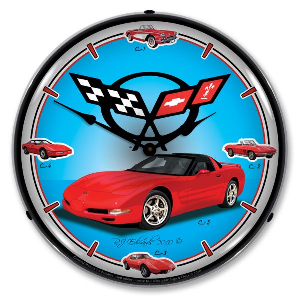 1997-2004 Corvette C5 LED Clock- C5 History CA-57638 