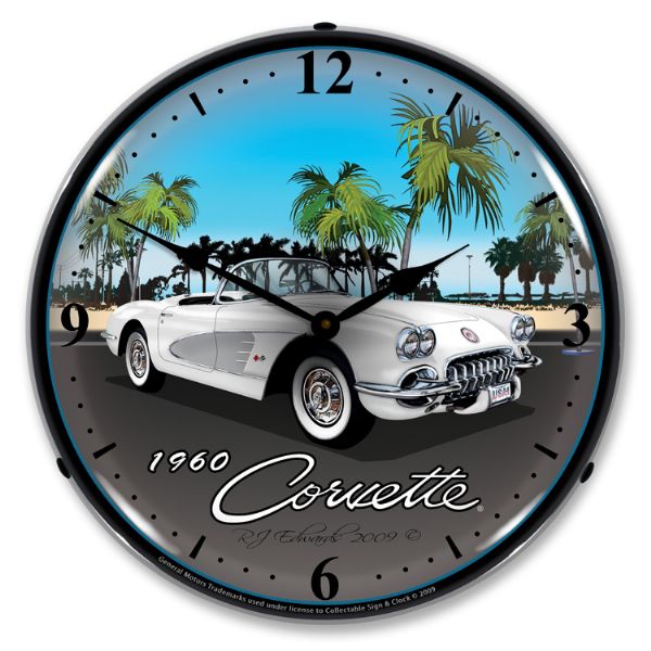 1960 Corvette C1 LED Clock- Beach CA-57660 