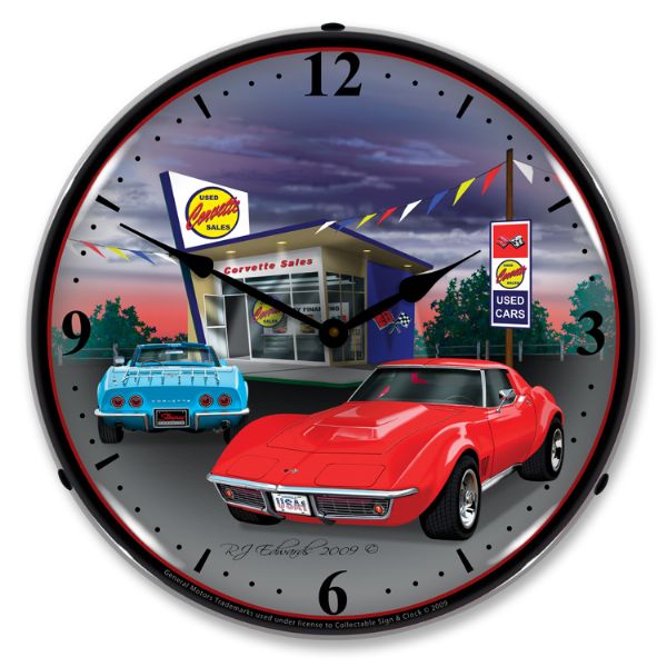 1968 Corvette C3 LED Clock- Car Lot CA-57661 