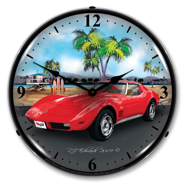 1973 Corvette C3 LED Clock- Beach CA-57663 