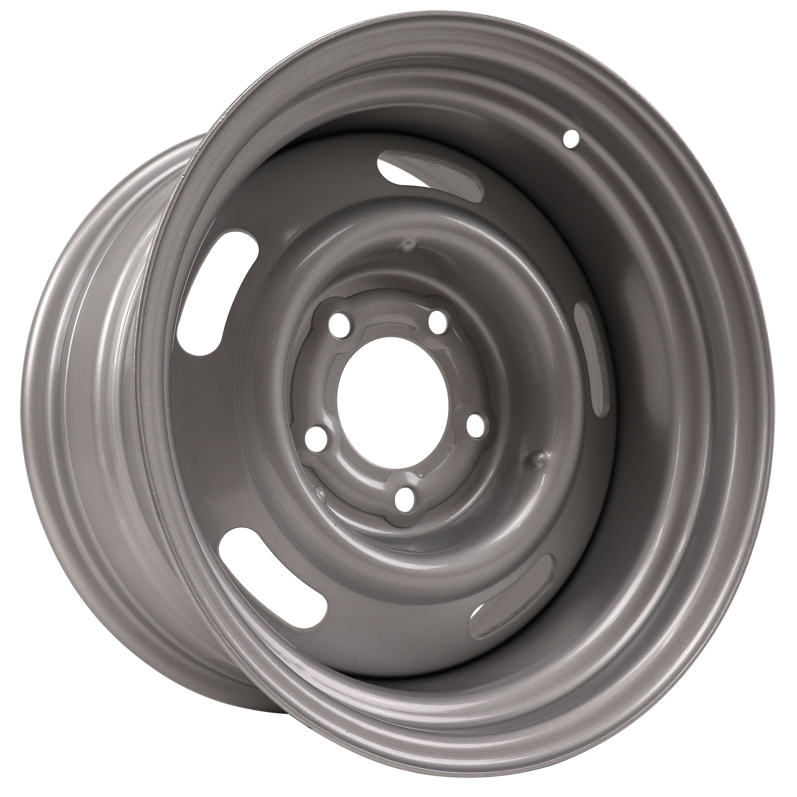 15x8 Silver Rallye Wheel - Replacement For 1969-1982 Corvette