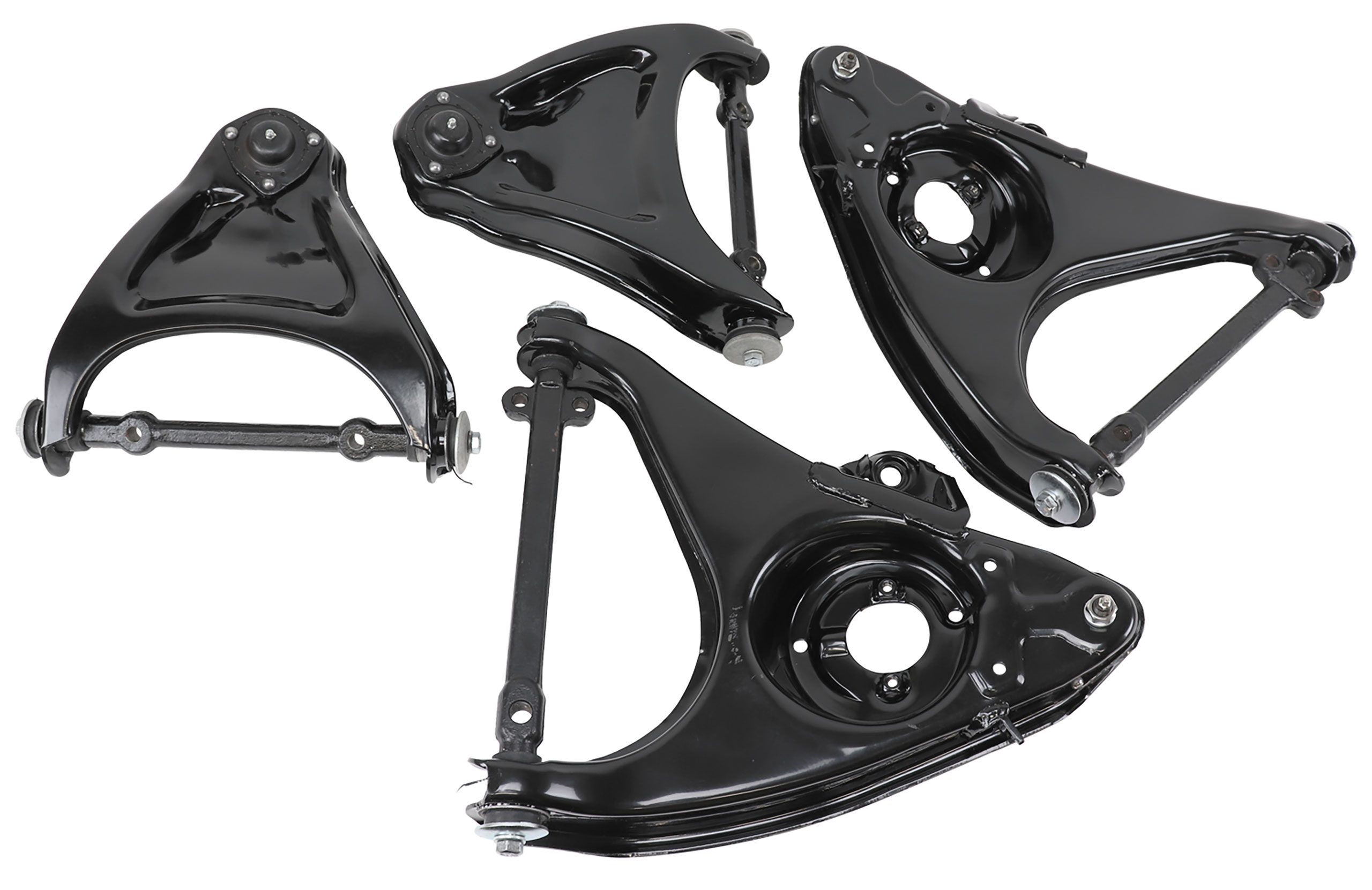 New Upper And Lower A-Arms W/Shafts Bushings And Ball Joints Pre-Installed For 63-82 Corvette