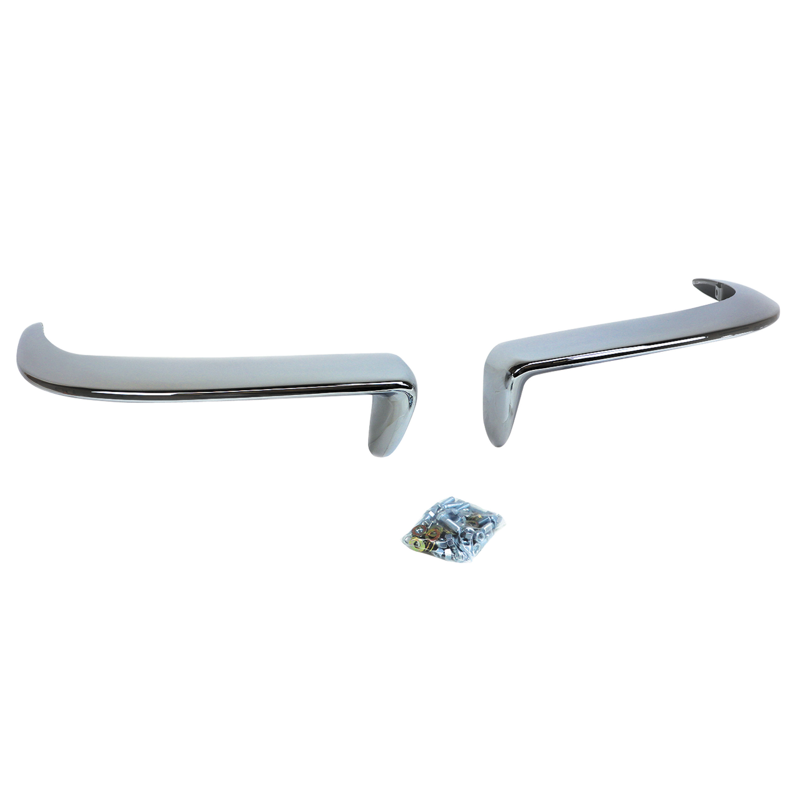 1963-1967 Corvette C2 Rear 2Pc Chrome Bumper Kit W/Hardware CA-59452 