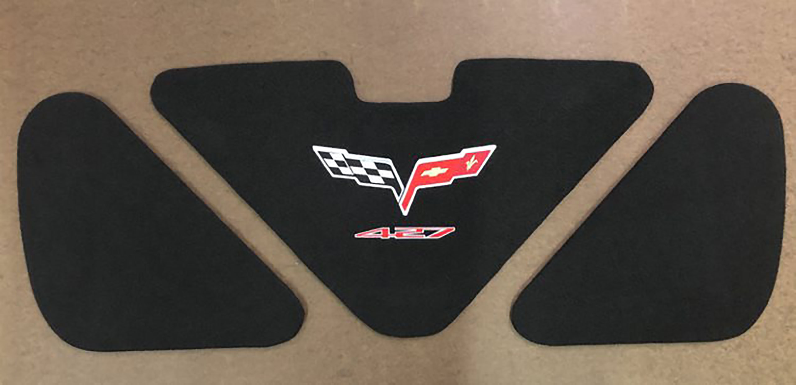 2013 Corvette C6 3-Piece Trunk/Deck Lid Liner - C6 Logo 427 CA-67137 