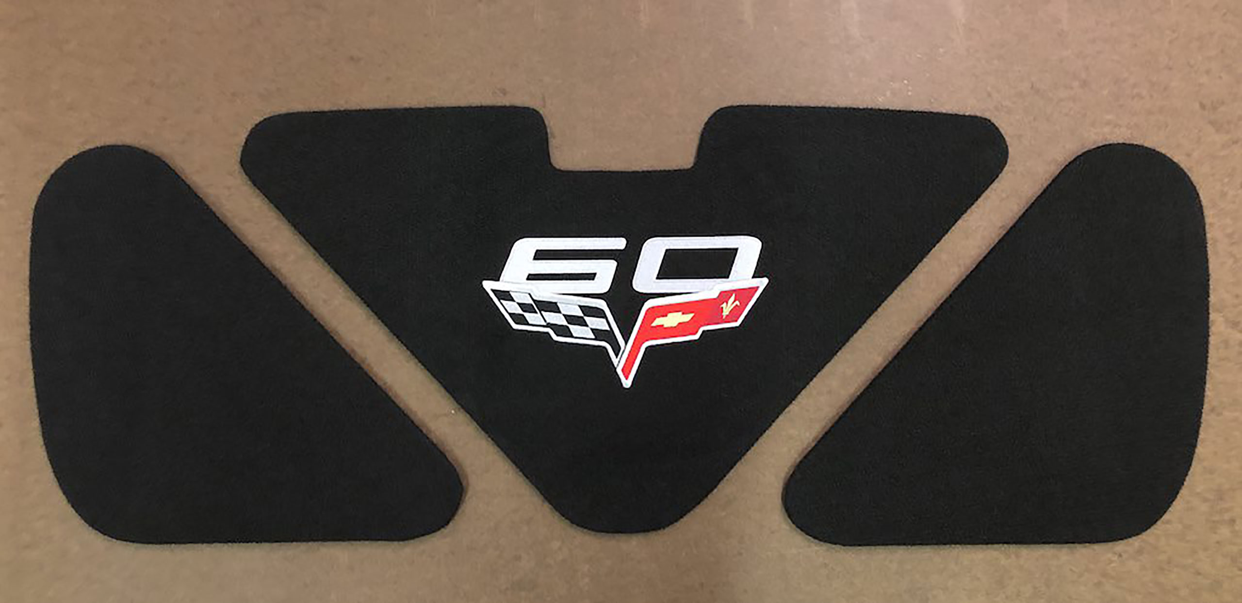 2013 Corvette C6 3-Piece Trunk/Deck Lid Liner - 60th Logo CA-67139 