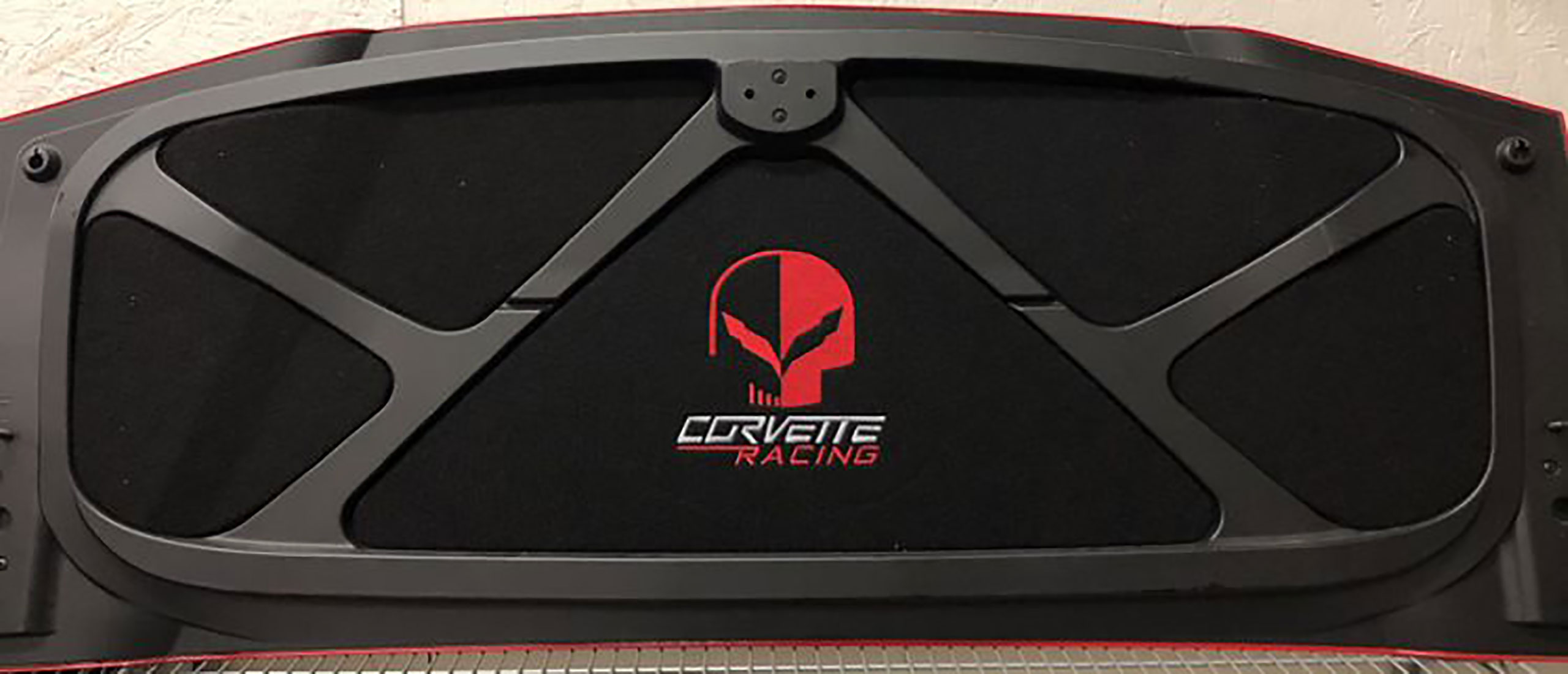 54216 Seat Belt Shoulder Harness Pads W/Embroidered Stingray Logo Charcoal For 14-19 Corvette