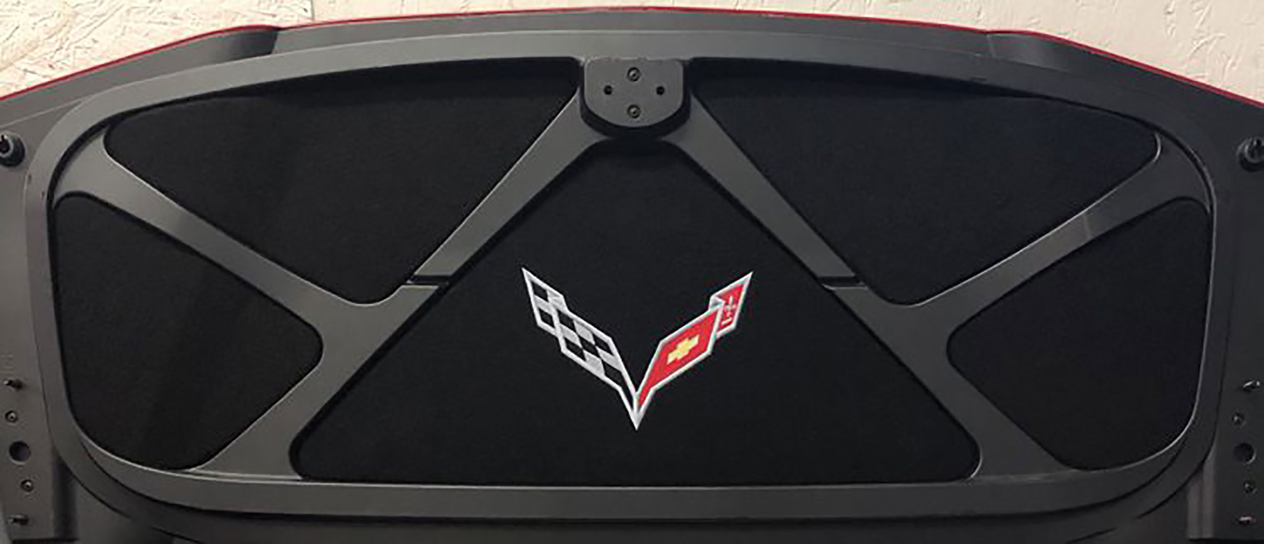  2014-2019 Corvette C7 5-Piece Trunk/Deck Lid Liner C7 Crossflag Logo Only CA-67145