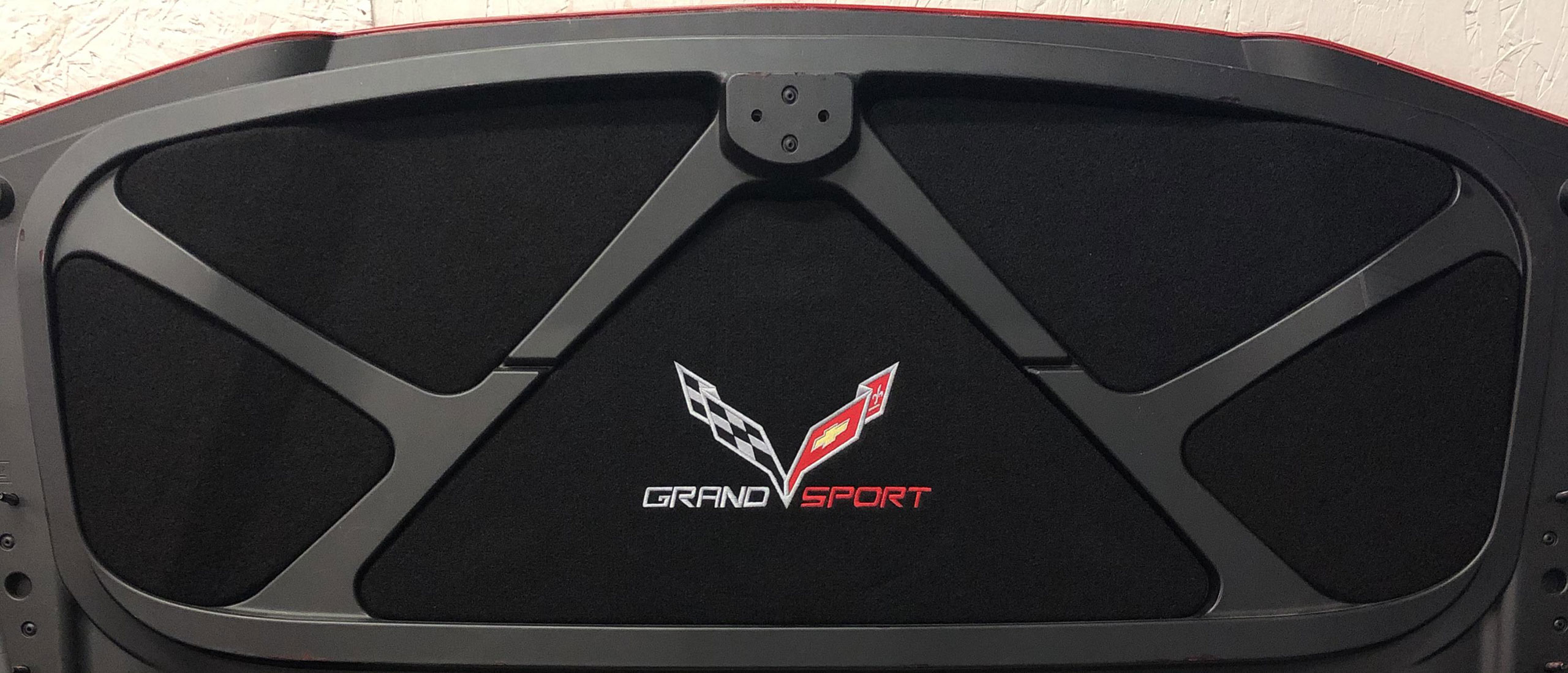 15-19 Corvette C7 67147 5-Piece Trunk/Deck Lid Liner C7 Crossflag Logo And Z06 650HP Supercharged Logo CA-67148 