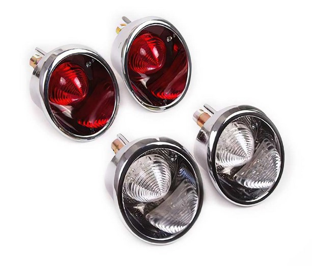 1963-1966 Corvette C2 4Pc LED Tail Light Set W/Backup Lights CA-71421 