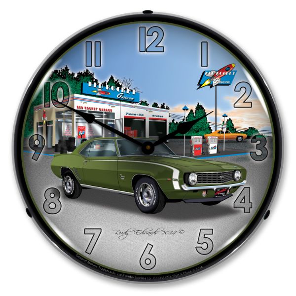 1969 Camaro C3 LED Clock- SS Rocket Gas