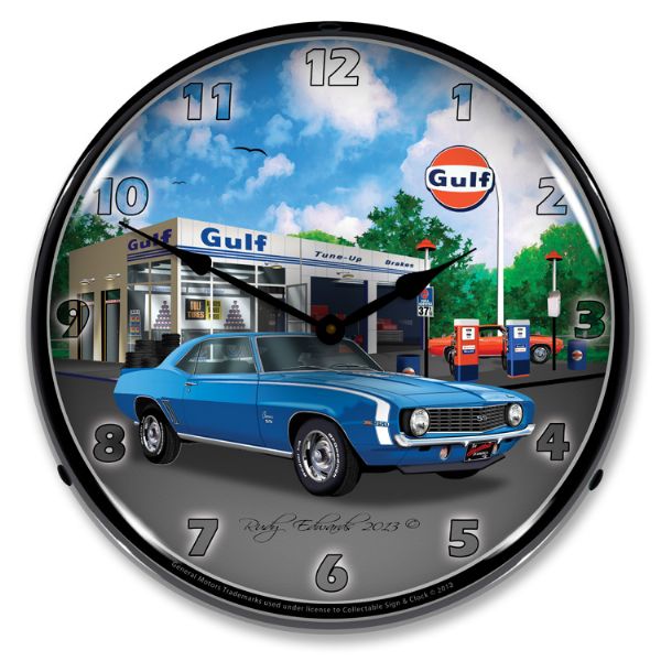 1969 Chevrolet Camaro C3 LED Clock- SS Gulf