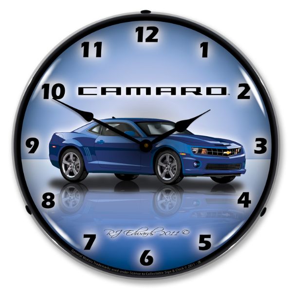 LED Clock- G5 Imperial Blue For 2010-2015 Chevrolet Camaro