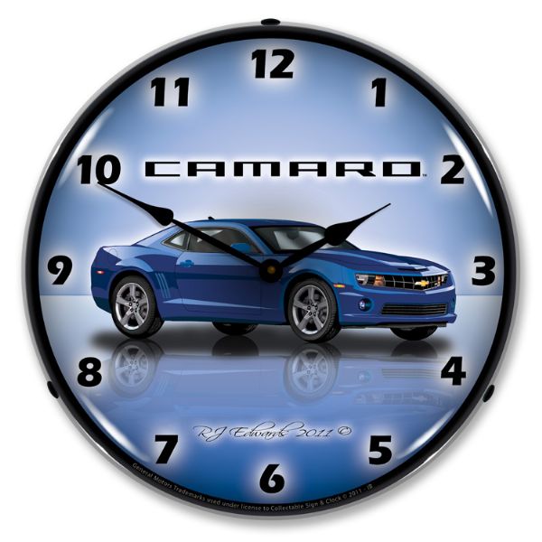 2010-2015 Camaro C6-C7 LED Clock- G5 Imperial Blue