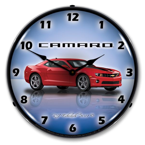 2010-2015 Chevrolet Camaro C6-C7 LED Clock- G5 Red  