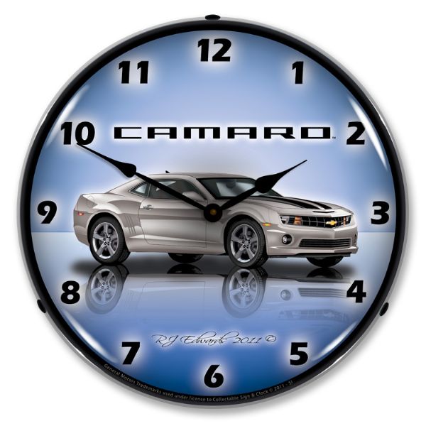 2010-2015 Chevrolet Camaro C6-C7 LED Clock- G5 Silver Ice CA-C0534 