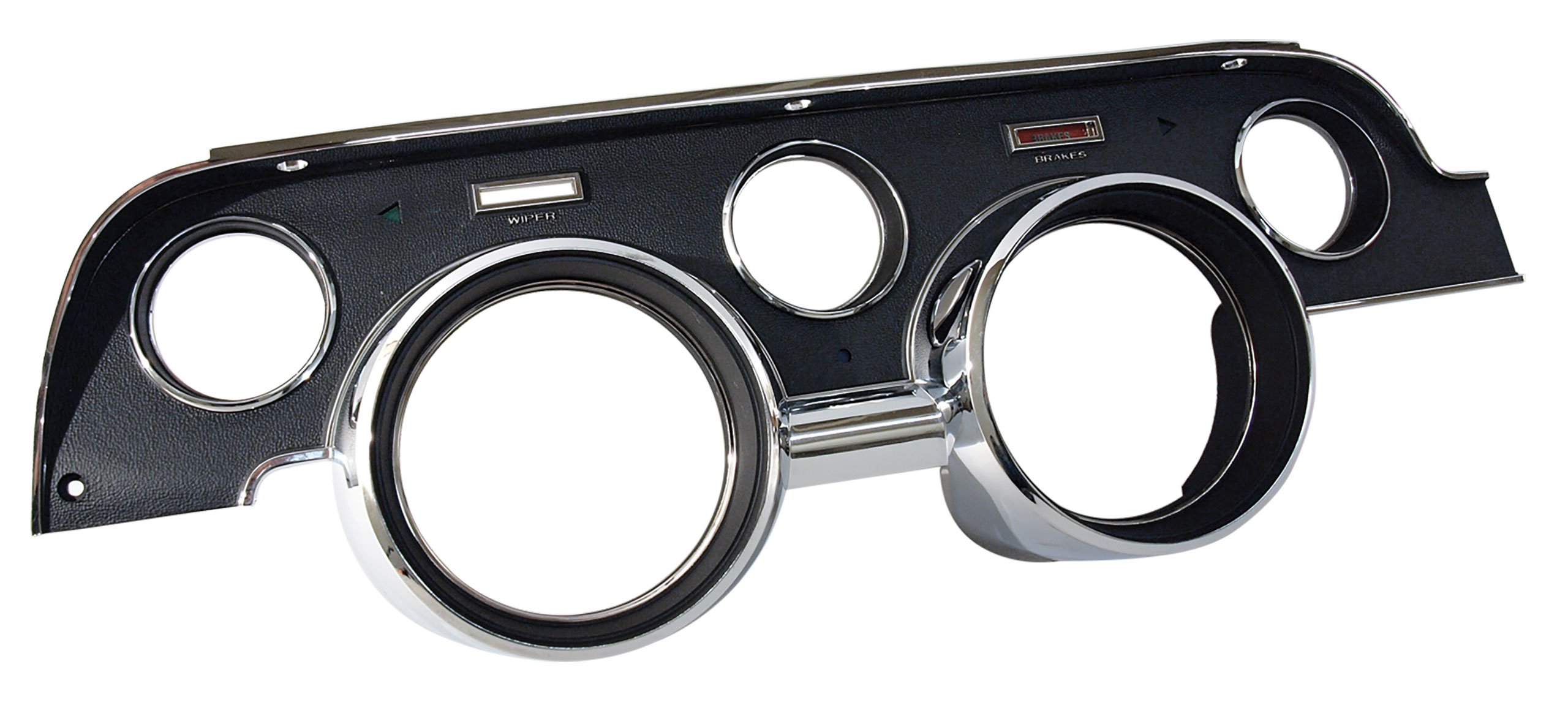 Black Instrument Cluster Bezel For 1967 Ford Mustang