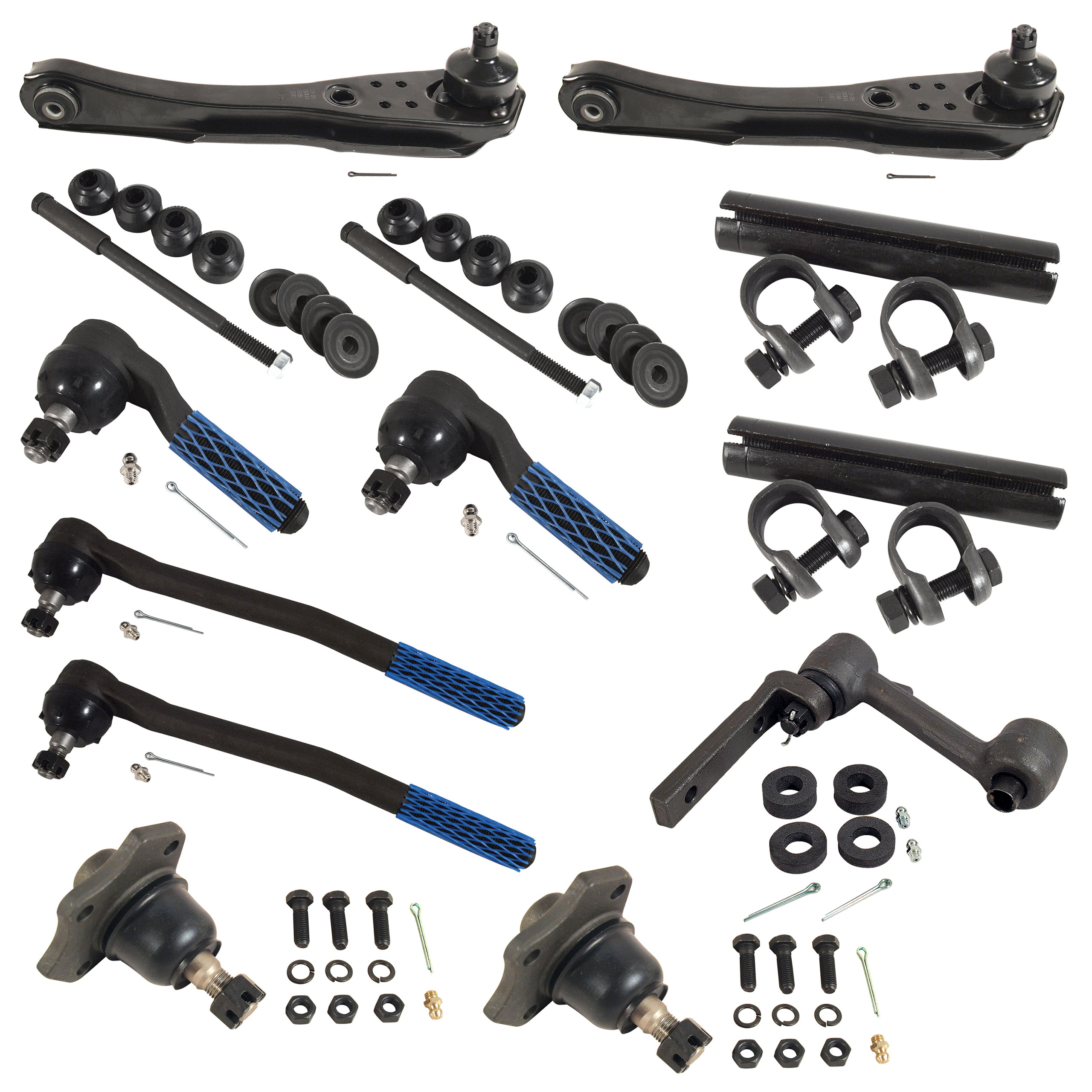  67 Mustang C2 Front Suspension Rebuild Kit Deluxe 3 Bolt Upper Ball Joint CA-MA17014