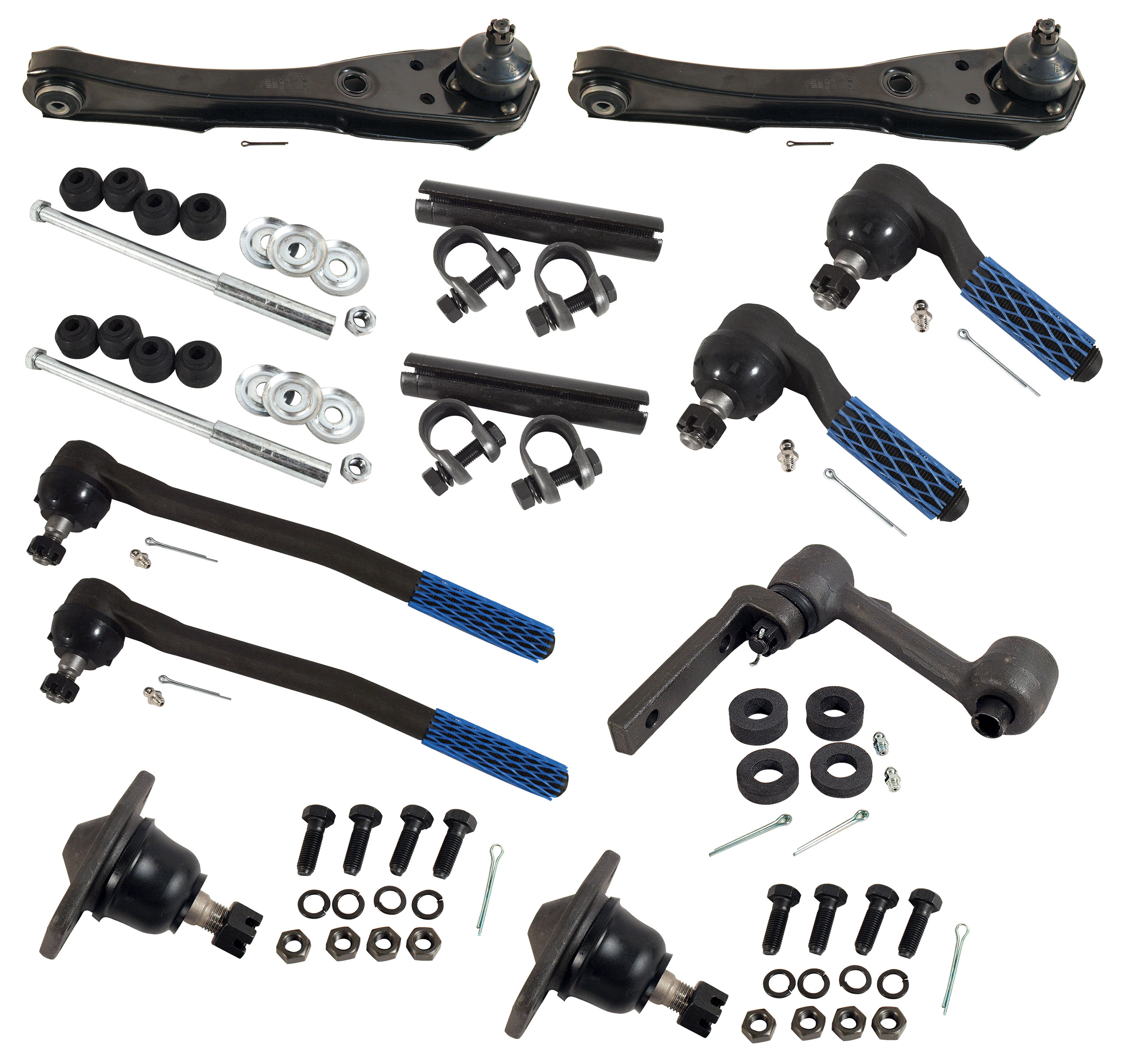 68-69 Mustang C3 Front Suspension Rebuild Kit Deluxe 3 Bolt Upper Ball Joint CA-MA17017 