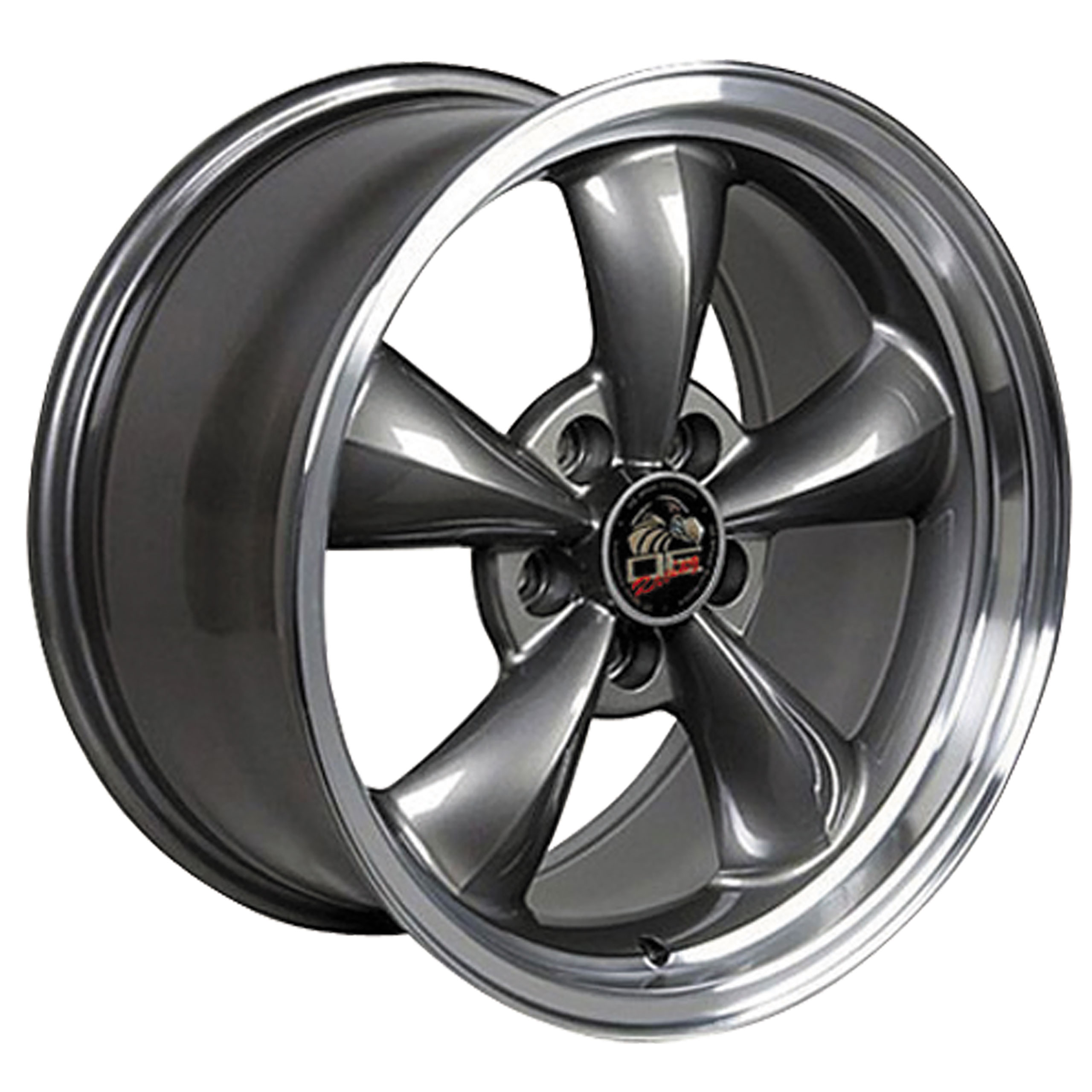 1994-2004 Mustang C4-C5 Bullitt Wheel Anthracite Machined Lip 17x8 CA-MA23000 