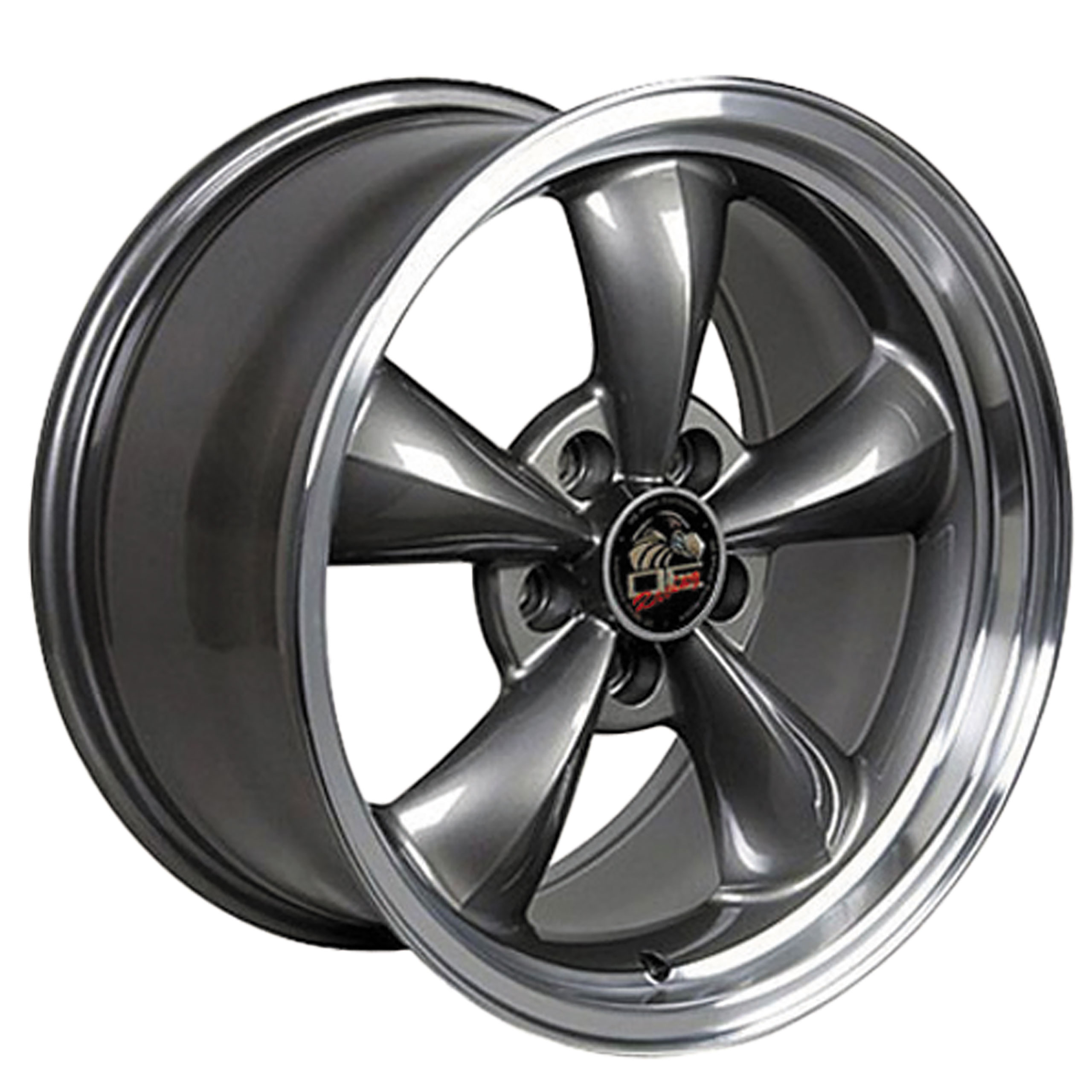 1994-2004 Mustang C4-C5 Bullitt Wheel Anthracite Machined Lip 18x9 CA-MA23009 