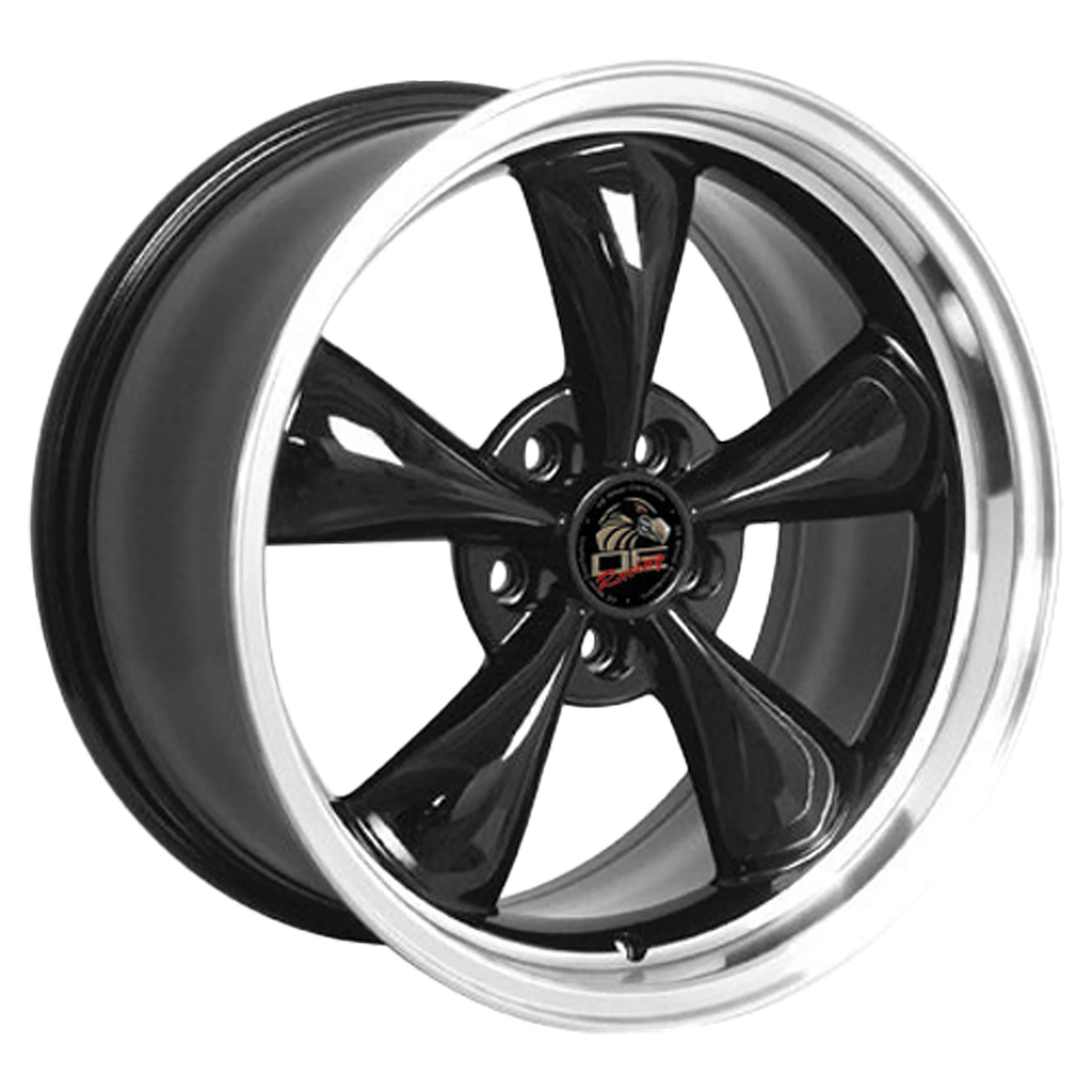 1994-2004 Ford Mustang C4-C5 Bullitt Wheel - Black Machined