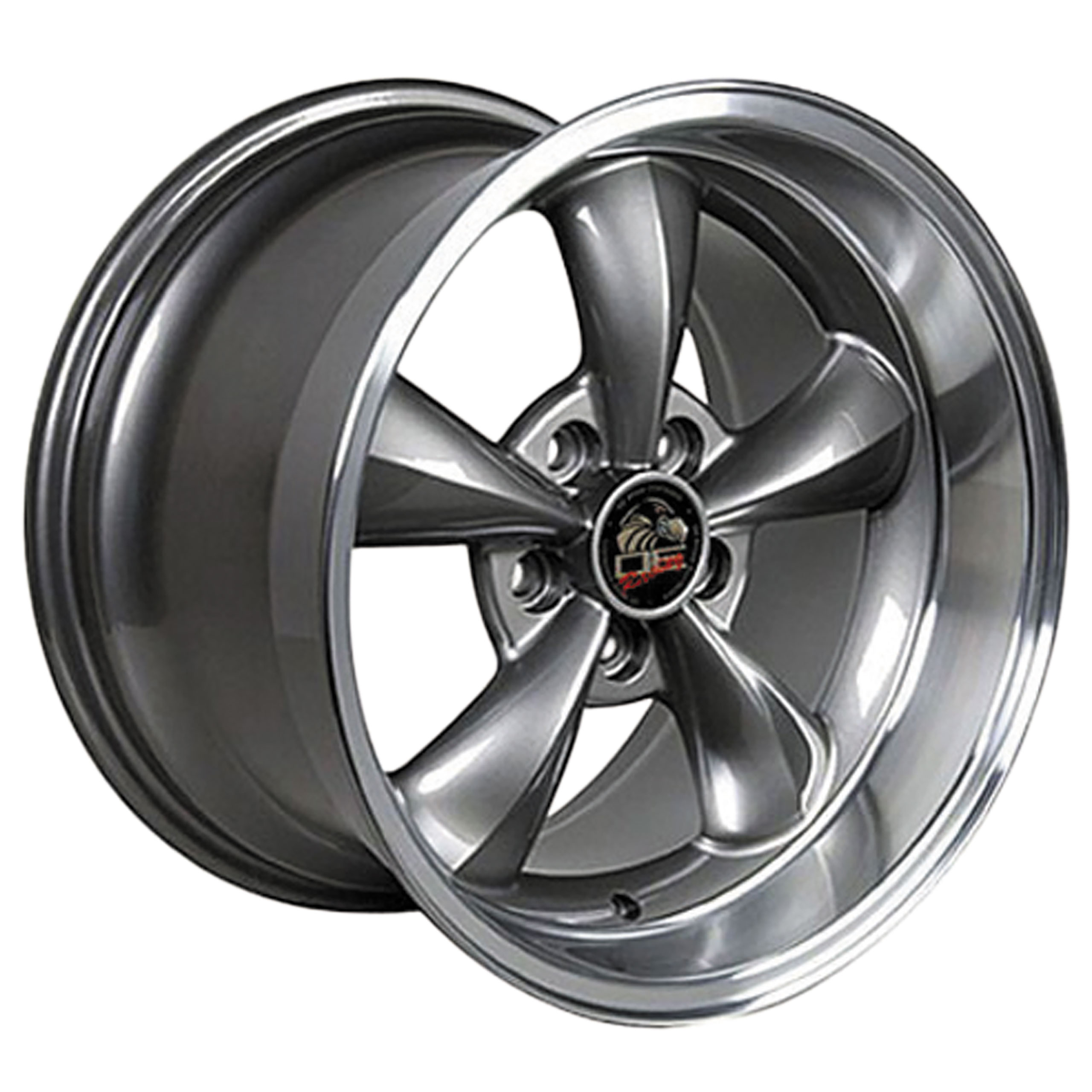 94-04 Mustang C4-C5 Bullitt Wheel Anthracite Machine Lip