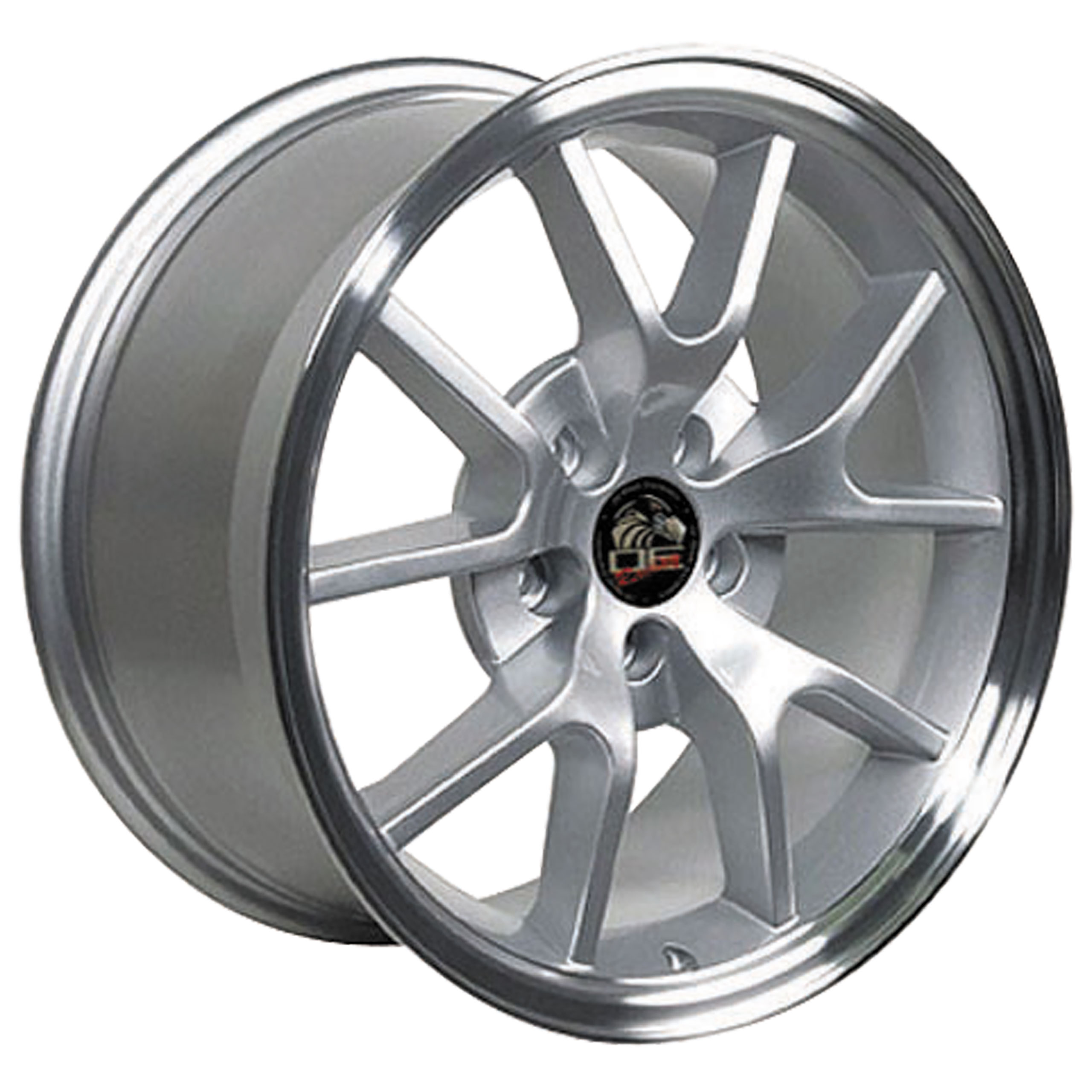 1994-2004 Ford Mustang C4-C5 FR500 Wheel - Silver Machined Lip 18x9 CA-MA23032