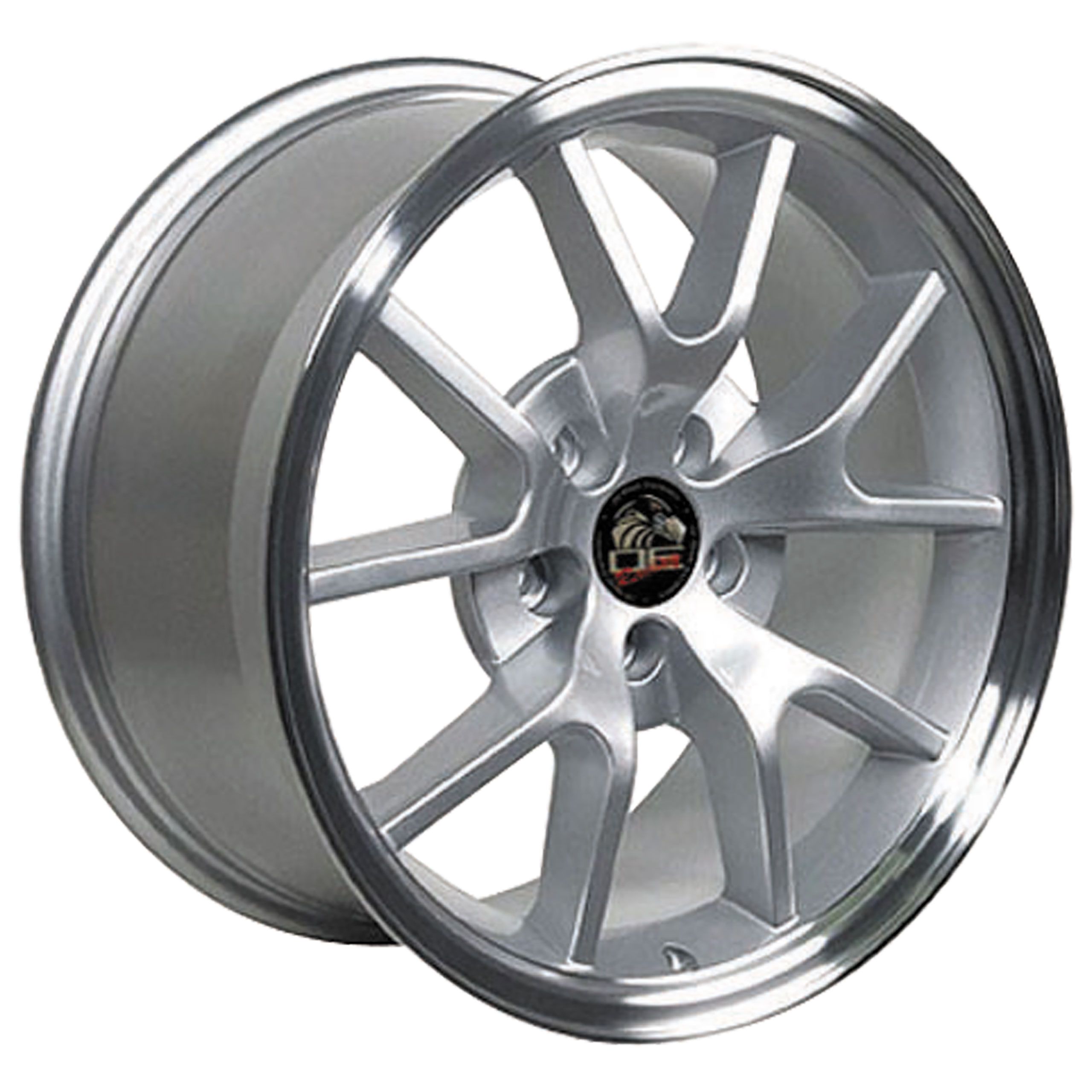 1994-2004 Ford Mustang C4-C5 FR500 Wheel - Silver Machined