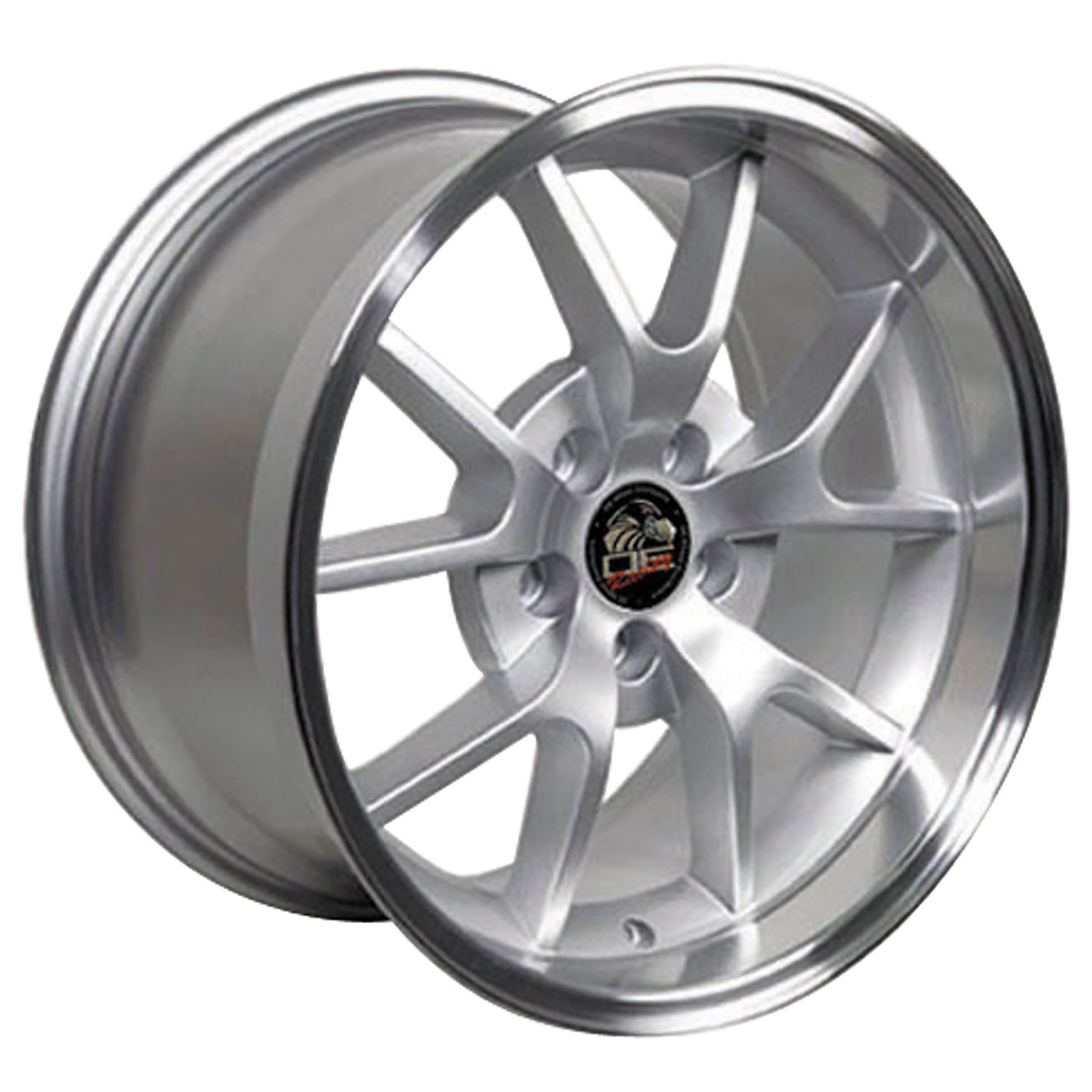 1994-2004 Mustang C4-C5 FR500 Wheel Silver Machined Lip 18x10 Rears Only CA-MA23036 