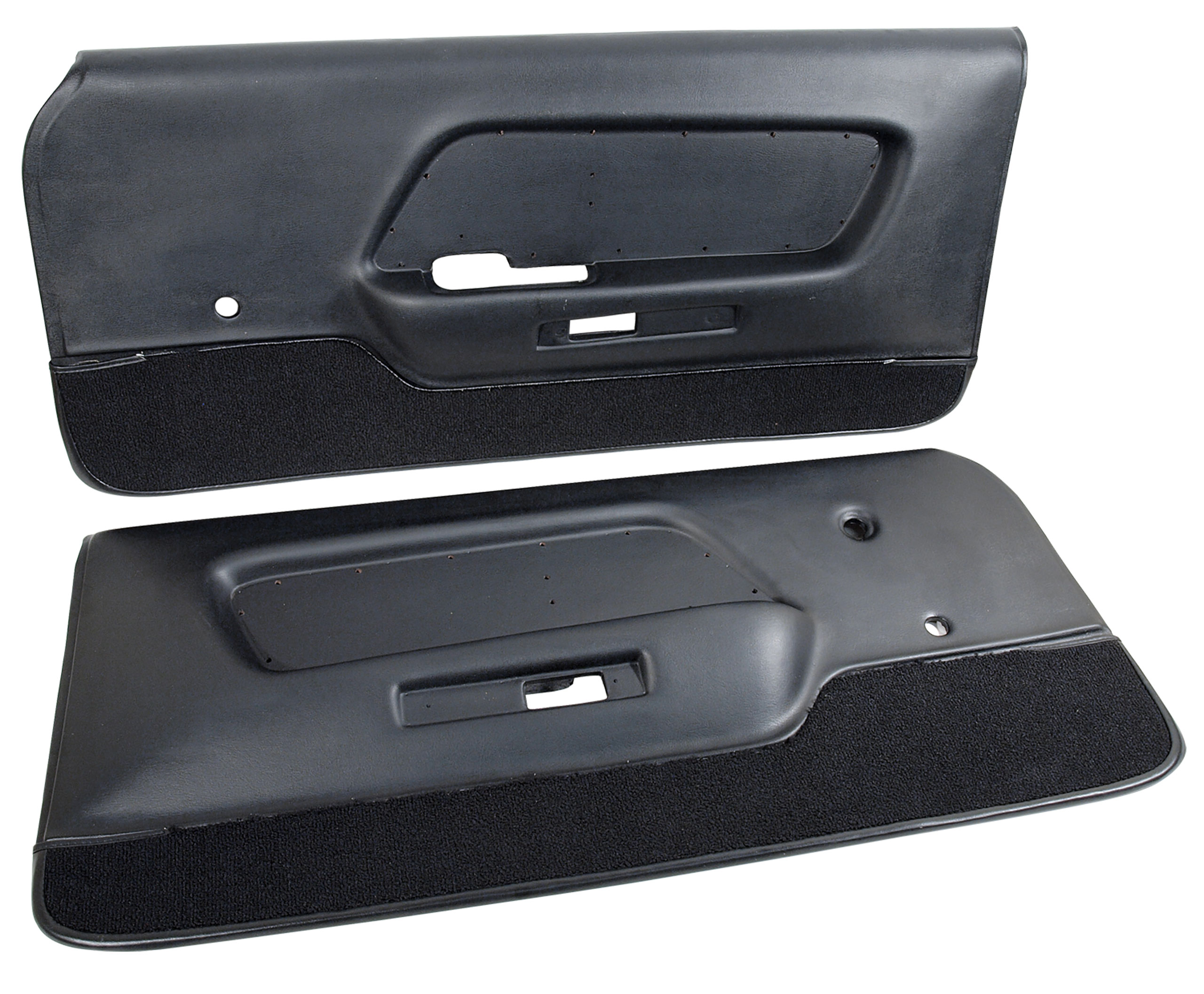 1970 Ford Mustang C3 Deluxe Door Panels - Black CA-MA922BA 
