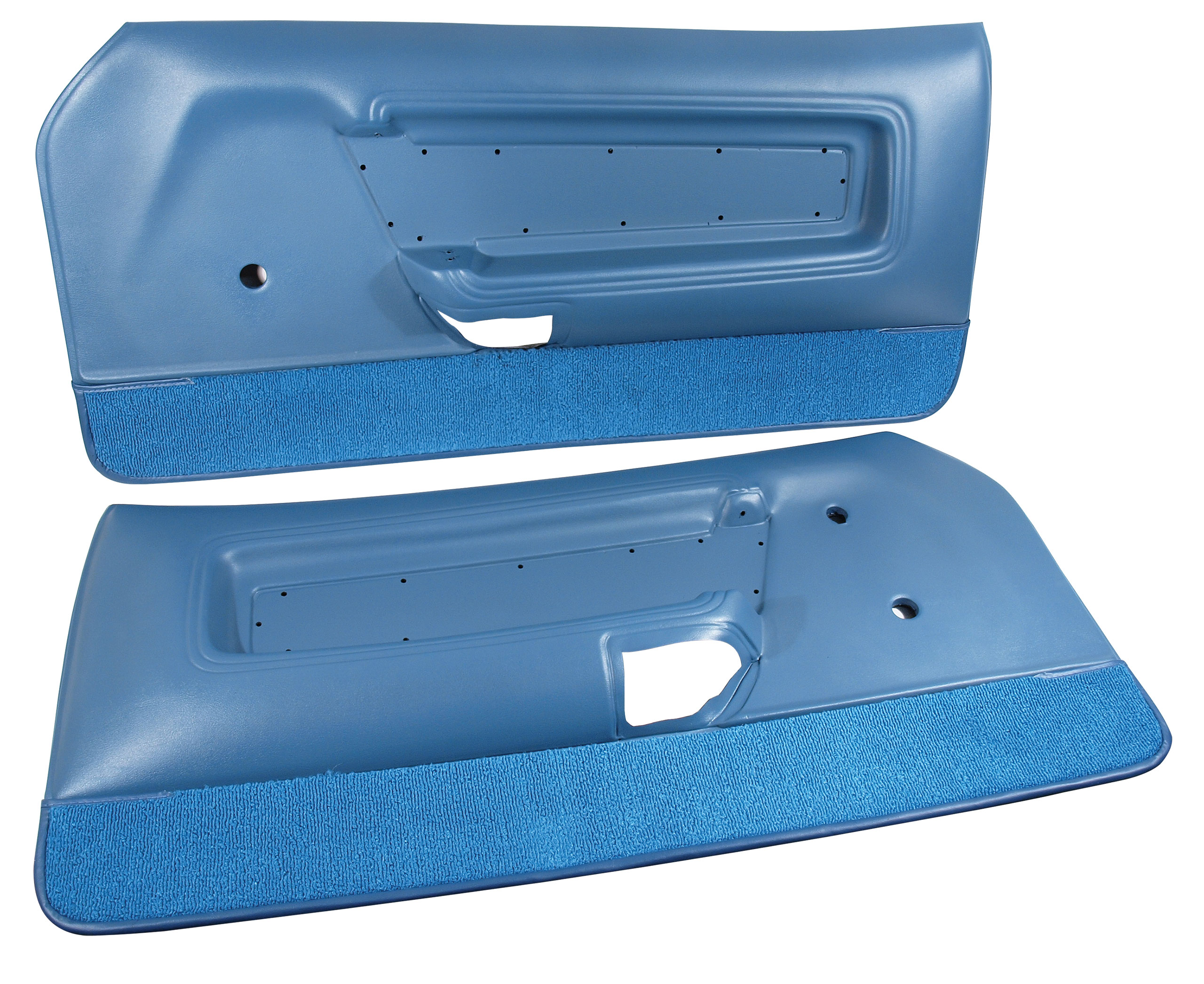 1971-1973 Ford Mustang C3 Deluxe Door Panels - Blue CA-MA923AV