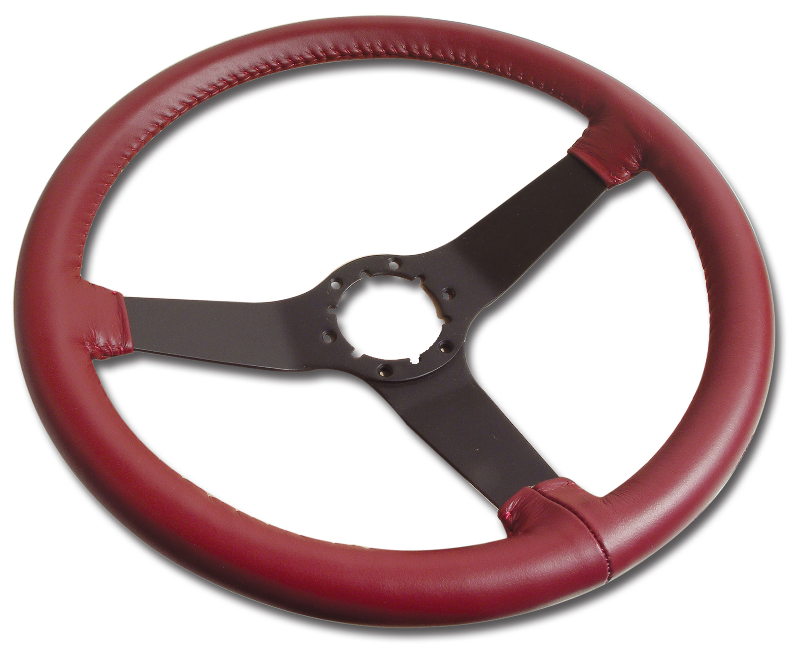 1982 Corvette C3 Steering Wheel Red Leather Black Spokes CA-X23926 