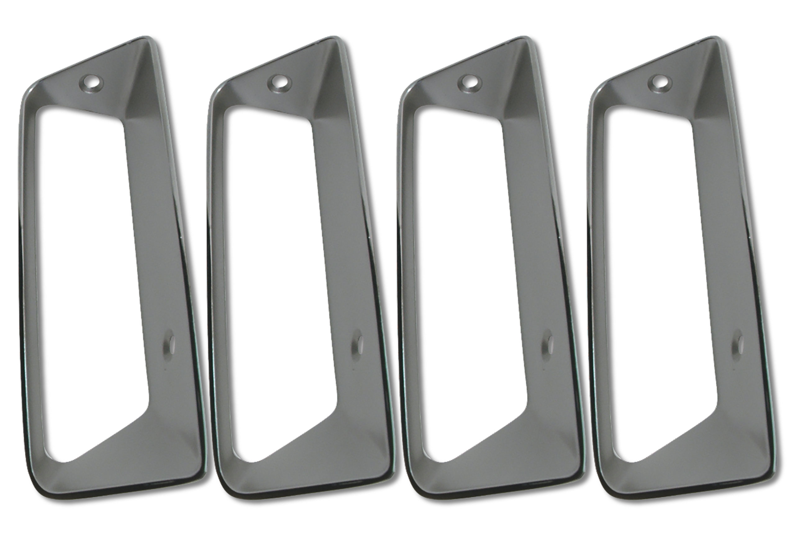 Side Louver Insert RH 4pc Set Import Replacement For 1969 Corvette