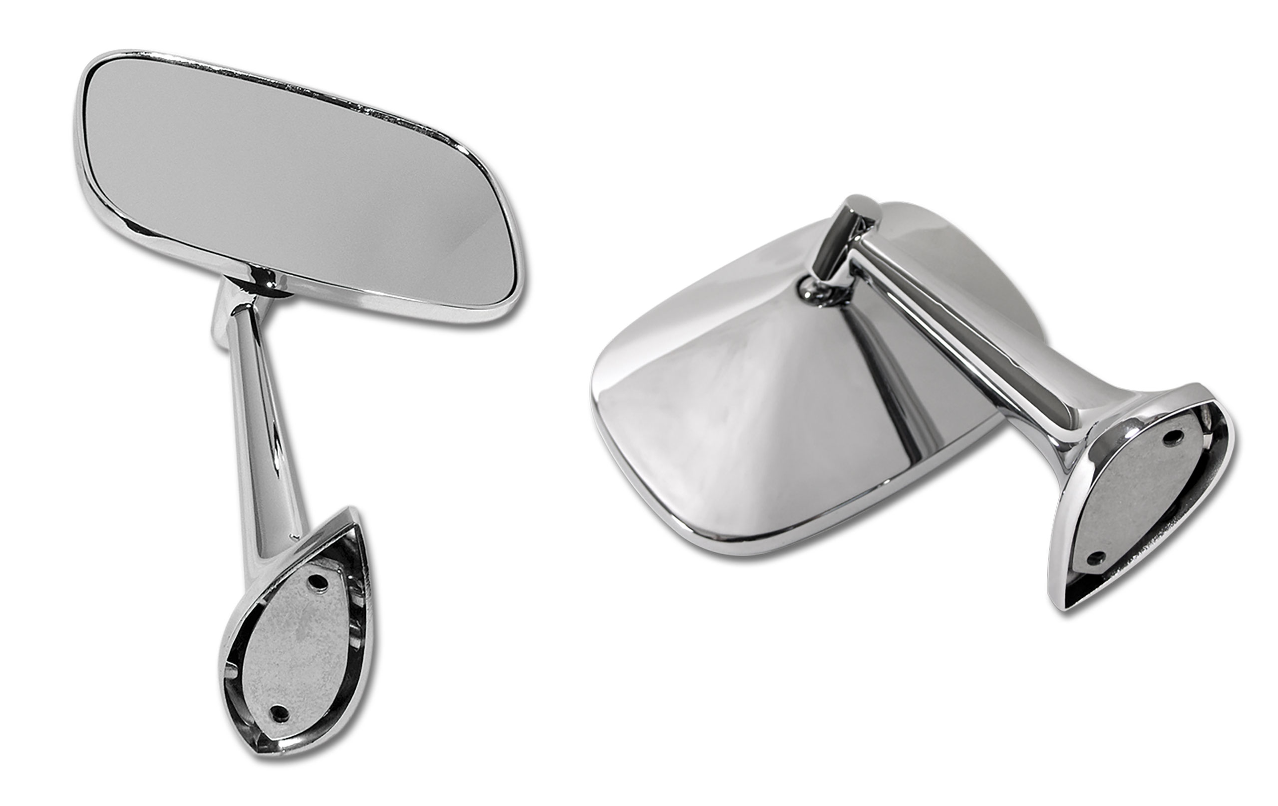 Outside Mirrors- W/Mounting Kits For 1968-1974 Corvette