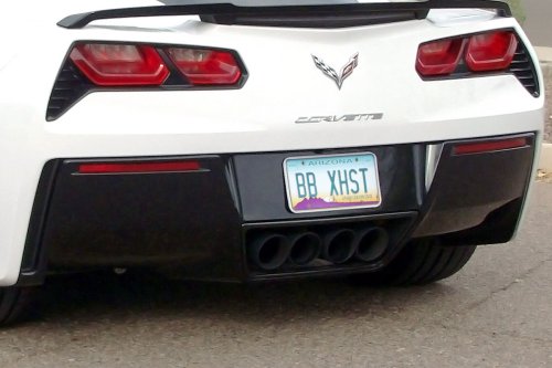 BILLY BOAT  C7 CORVETTE  BULLET EXHAUST BLACK TIPS 