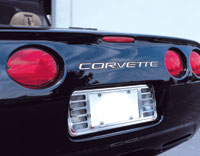 c5 corvette stainless steel Rear bumper Letters
