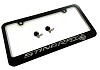 C7 Corvette Stingray Black License Plate Frame w/Chrome Script