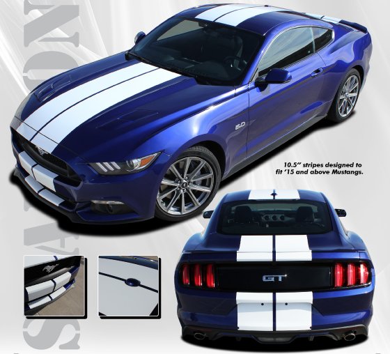 2015-2017 Ford Mustang Stallion Full Body Stripe Kit