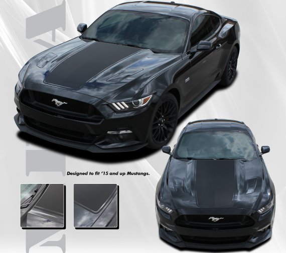 2015-2017 Ford Mustang Mega Hood stripe kit 