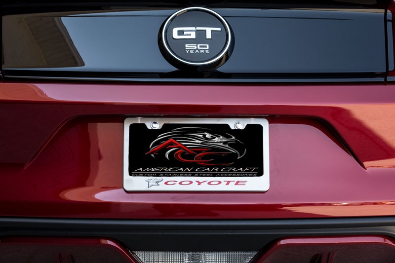 2015-2018 Mustang Custom"Coyote" License Plate Frame