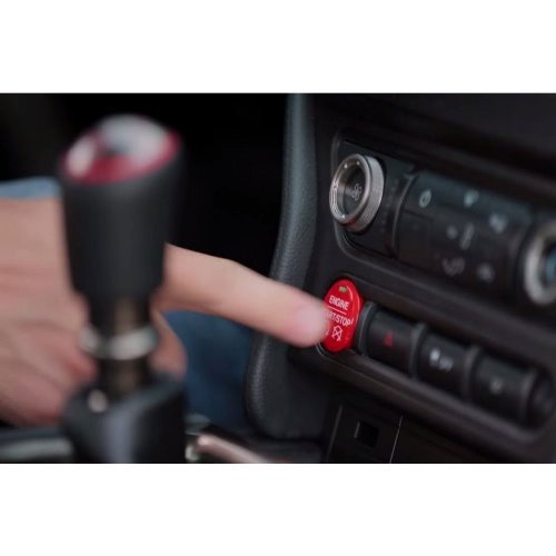 2015-2018 Ford Mustang Red Starter Button Installation Kit