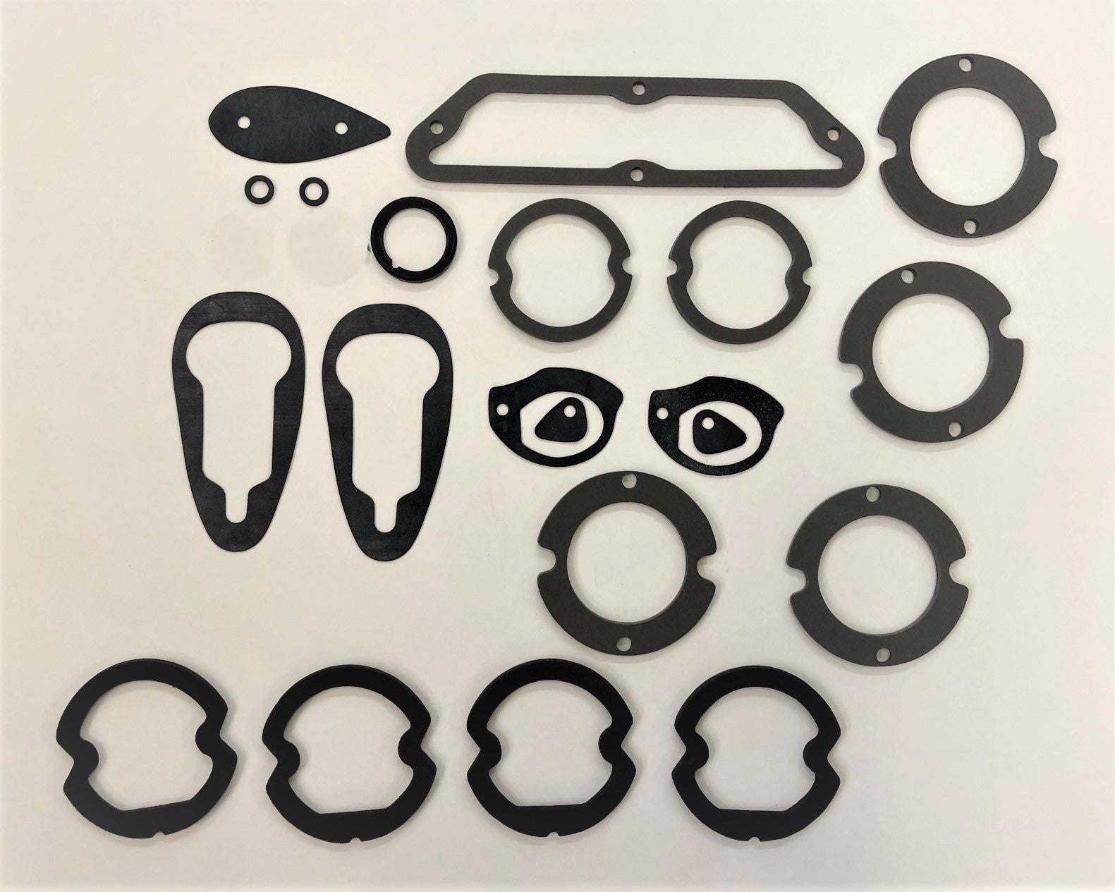 1963-1964 C2 Corvette Body Seal Kit -21 pieces (paint gaskets) Weatherstrip