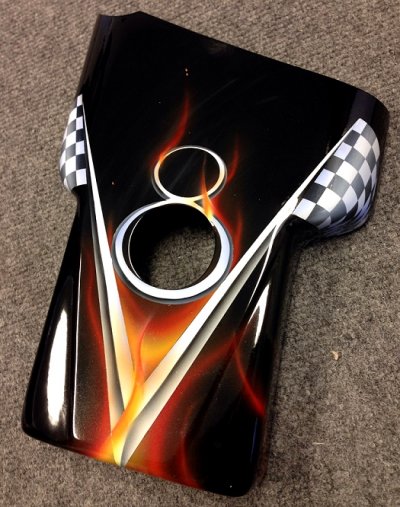 Heritage Series Airbrushed Retro V8 C6 Corvette Parts