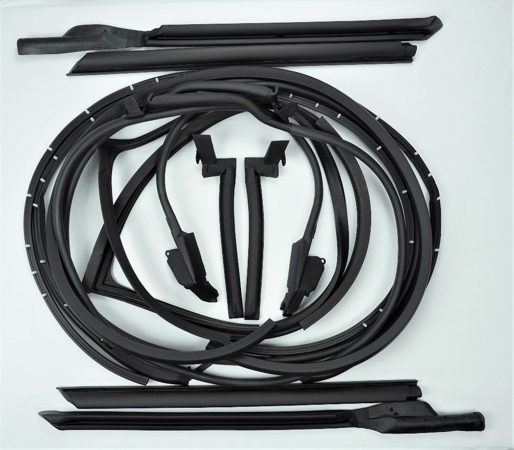 1968 C3 Corvette T-Top / Door Weatherstrip Kit - 12 pcs