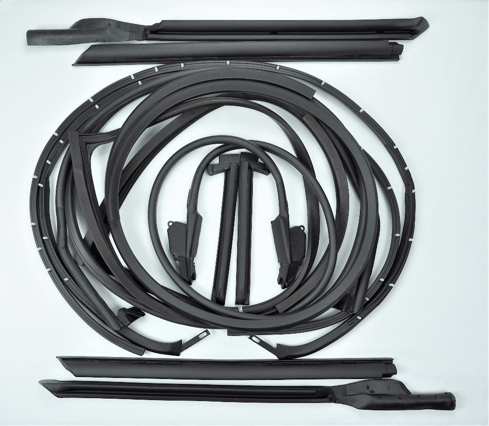 1969 C3 Corvette T-Top/Door Weatherstrip Kit - 12 pcs