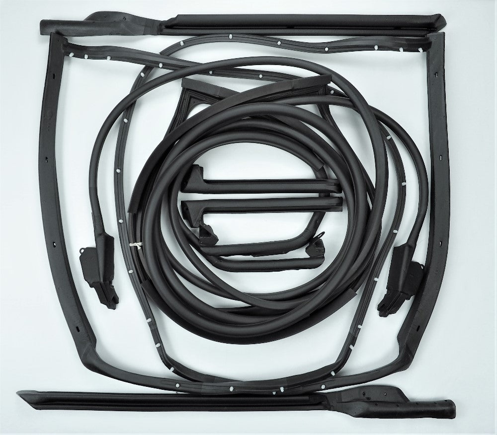 1970-1972 C3 Corvette T-Top/Door Weatherstrip Kit - 10 pcs