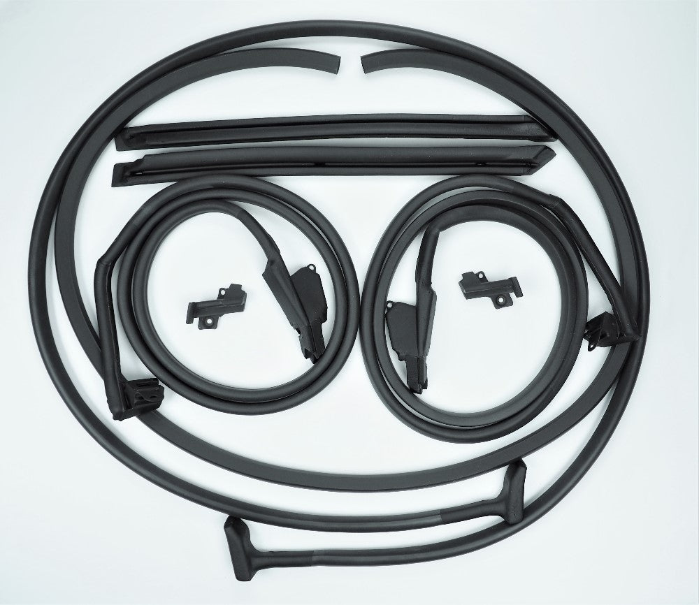 1973-1975 C3 Corvette Convertible Door & Body Weatherstrip Kit - 8 pcs