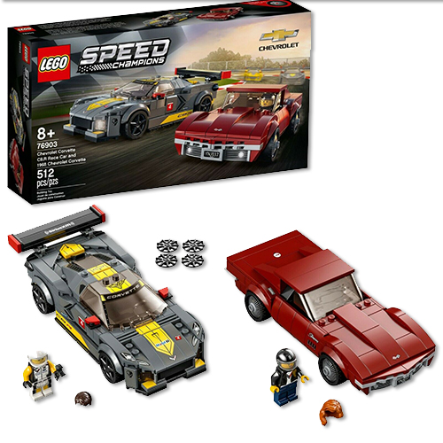 1968 & 2020-2023 C8 Corvette Lego Set
