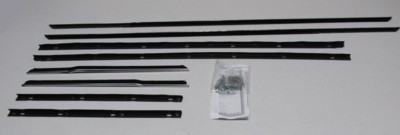 1965-66 Galaxie Convertible Authentic Window Felt Whiskers Kit (8pcs)