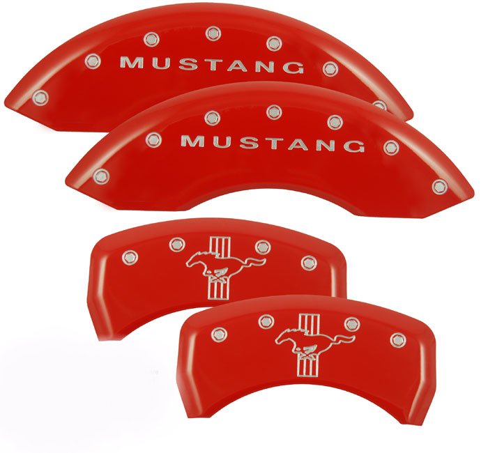 2015-2017 Ford Mustang V6 Bar and Pony Caliper Covers Red